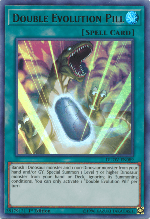 1st Edition, Duel Overload, Normal Spell, Spell, Ultra Rare Double Evolution Pill [DUOV-EN089] Ultra Rare - Trading Card World