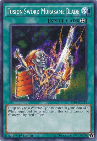1st Edition, Battle Pack 3: Monster League, Common, Equip Spell, Spell Fusion Sword Murasame Blade [BP03-EN143] Common - Trading Card World