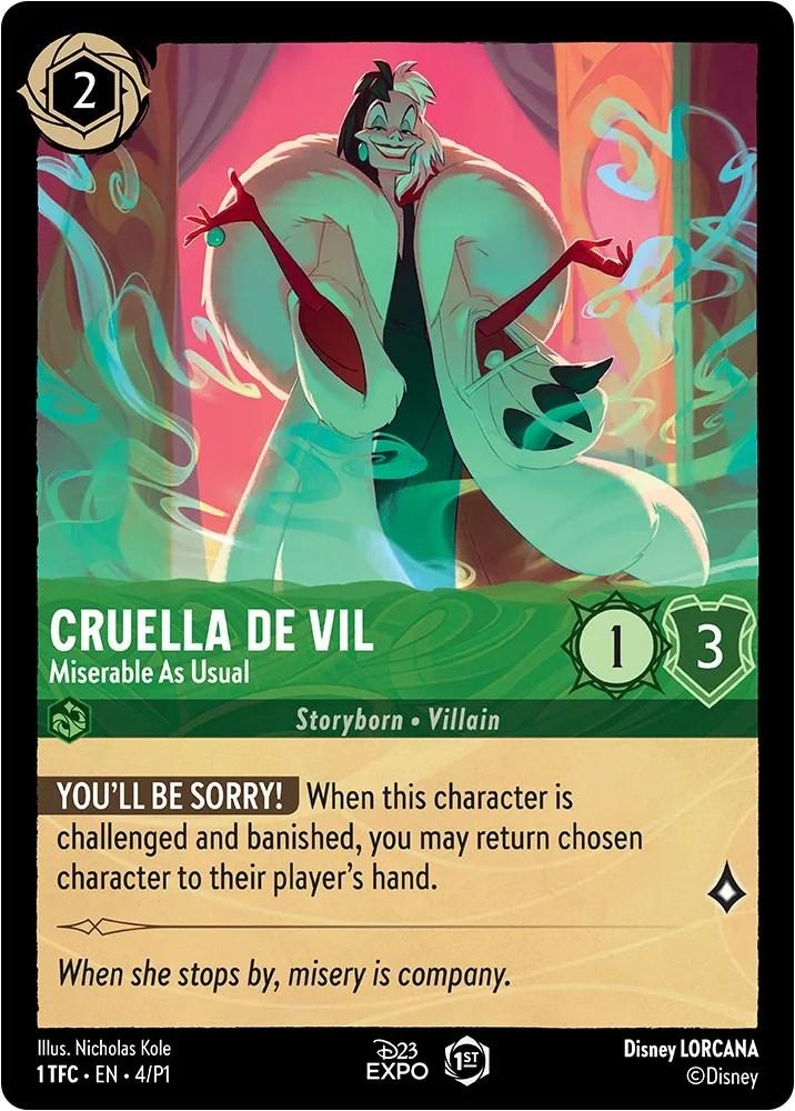 Cruella de Vil (4) [D23 Promos] - Trading Card World