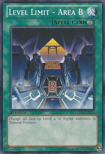 1st Edition, Common, Continuous Spell, Legendary Collection 3: Yugi's World, Spell, Unlimited Level Limit - Area B [LCYW-EN279] Common - Trading Card World
