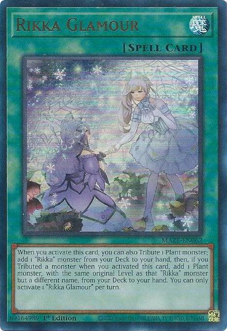 1st Edition, Maze of Memories, Normal Spell, Spell, Ultra Rare Rikka Glamour [MAZE-EN062] Ultra Rare - Trading Card World