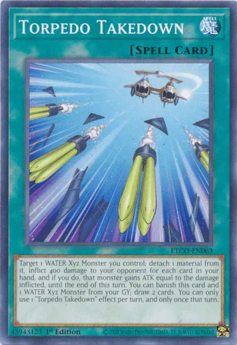 1st Edition, Common, Eternity Code, Normal Spell, Spell Torpedo Takedown [ETCO-EN063] Common - Trading Card World