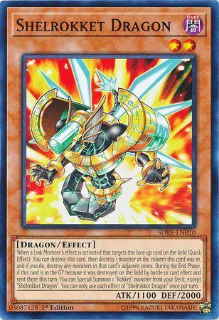 1st Edition, Common, Dark, Dragon, Effect Monster, Structure Deck: Rokket Revolt Shelrokket Dragon [SDRR-EN010] Common - Trading Card World