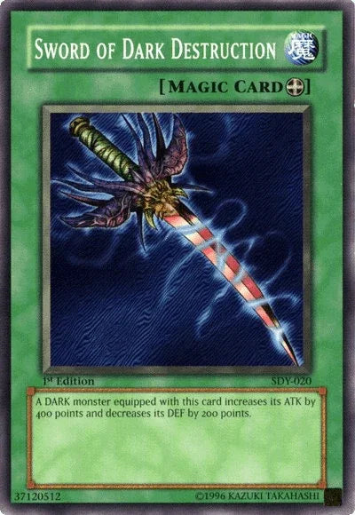 1st Edition, Common, Equip Spell, Spell, Starter Deck: Yugi, Unlimited Sword of Dark Destruction [SDY-020] Common - Trading Card World