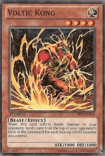 1st Edition, Battle Pack: Epic Dawn, Beast, Effect Monster, Light, Starfoil Rare, Unlimited Voltic Kong [BP01-EN144] Starfoil Rare - Trading Card World