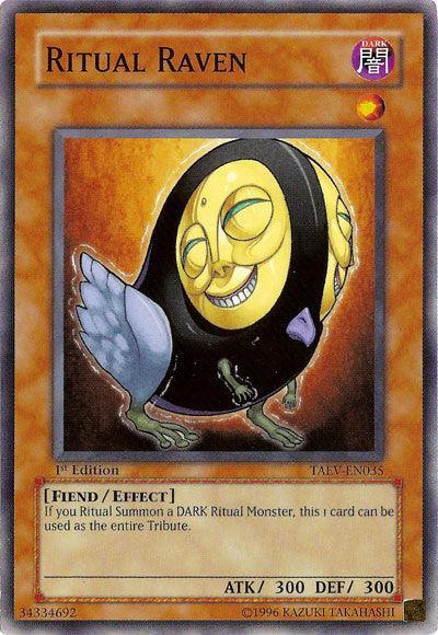 1st Edition, Common, Dark, Effect Monster, Fiend, Tactical Evolution, Unlimited Ritual Raven [TAEV-EN035] Common - Trading Card World