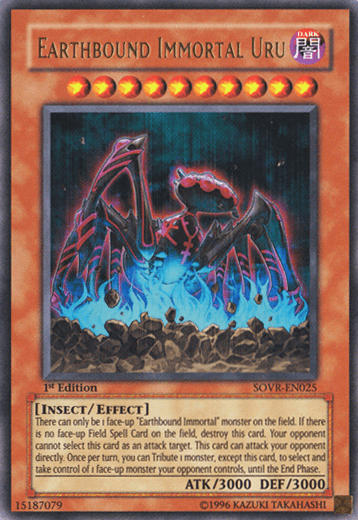 1st Edition, Dark, Effect Monster, Insect, Stardust Overdrive, Ultra Rare, Unlimited Earthbound Immortal Uru [SOVR-EN025] Ultra Rare - Trading Card World