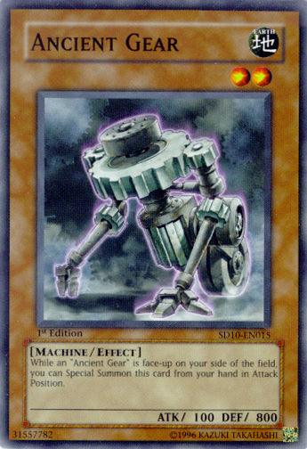 1st Edition, Common, Earth, Effect Monster, Machine, Structure Deck: Machine Re-Volt, Unlimited Ancient Gear [SD10-EN015] Common - Trading Card World