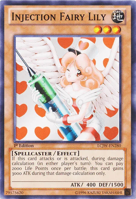 1st Edition, Common, Earth, Effect Monster, Legendary Collection 4: Joey's World, Spellcaster Injection Fairy Lily [LCJW-EN280] Common - Trading Card World