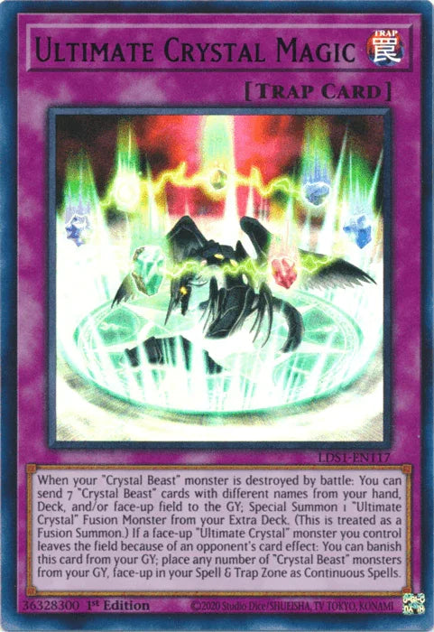 1st Edition, Legendary Duelists: Season 1, Normal Trap, Trap, Ultra Rare Ultimate Crystal Magic (Blue) [LDS1-EN117] Ultra Rare - Trading Card World