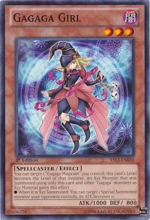 1st Edition, Common, Dark, Effect Monster, Spellcaster, Super Starter: V for Victory Gagaga Girl [YS13-EN010] Common - Trading Card World