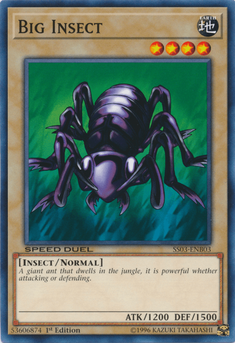1st Edition, Common, Earth, Insect, Normal Monster, Speed Duel: Ultimate Predators Big Insect [SS03-ENB03] Common - Trading Card World