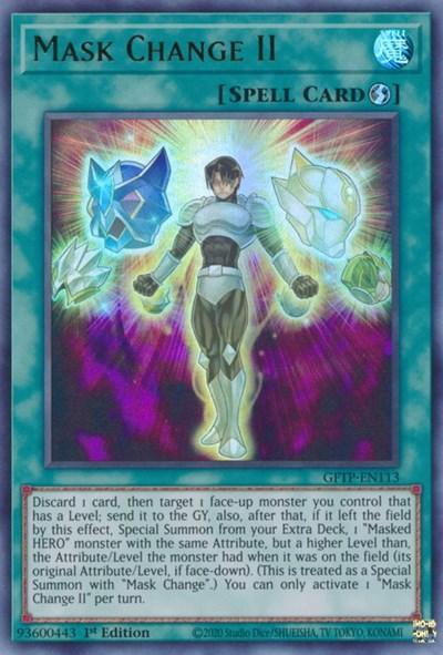 1st Edition, Ghosts from the Past, Quick-Play Spell, Spell, Ultra Rare Mask Change II [GFTP-EN113] Ultra Rare - Trading Card World