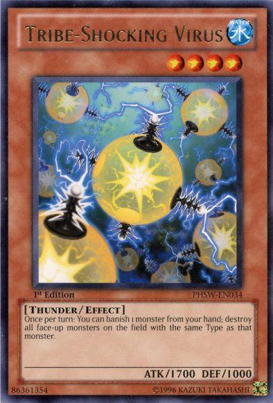 1st Edition, Effect Monster, Photon Shockwave, Rare, Thunder, Unlimited, Water Tribe-Shocking Virus [PHSW-EN034] Rare - Trading Card World