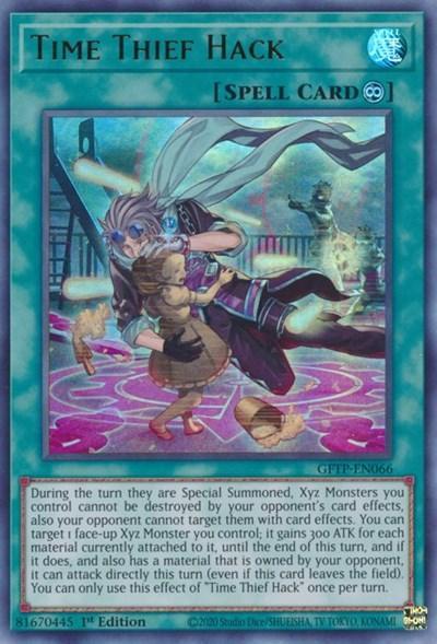 1st Edition, Continuous Spell, Ghosts from the Past, Spell, Ultra Rare Time Thief Hack [GFTP-EN066] Ultra Rare - Trading Card World