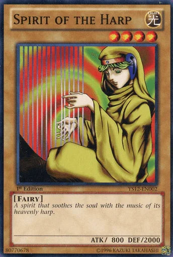 1st Edition, Common, Fairy, Light, Normal Monster, Starter Deck: Xyz Symphony Spirit of the Harp [YS12-EN002] Common - Trading Card World