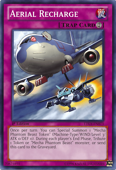 1st Edition, Common, Continuous Trap, Lord of the Tachyon Galaxy, Trap, Unlimited Aerial Recharge [LTGY-EN073] Common - Trading Card World
