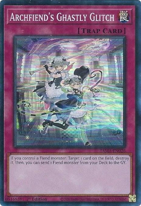 1st Edition, Normal Trap, Super Rare, Tactical Masters, Trap Archfiend's Ghastly Glitch [TAMA-EN026] Super Rare - Trading Card World