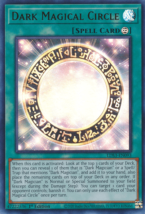 1st Edition, Continuous Spell, Legendary Duelists: Season 3, Spell, Ultra Rare Dark Magical Circle [LDS3-EN093] Ultra Rare - Trading Card World