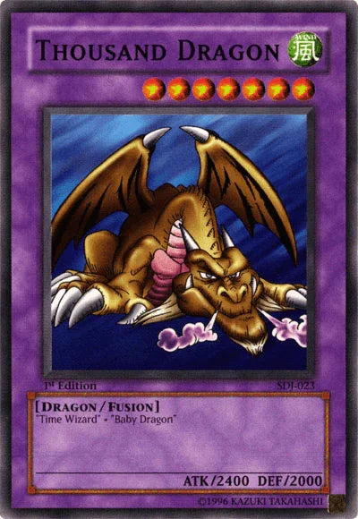1st Edition, Common, Dragon, Fusion Monster, Starter Deck: Joey, Unlimited, Wind Thousand Dragon [SDJ-023] Common - Trading Card World