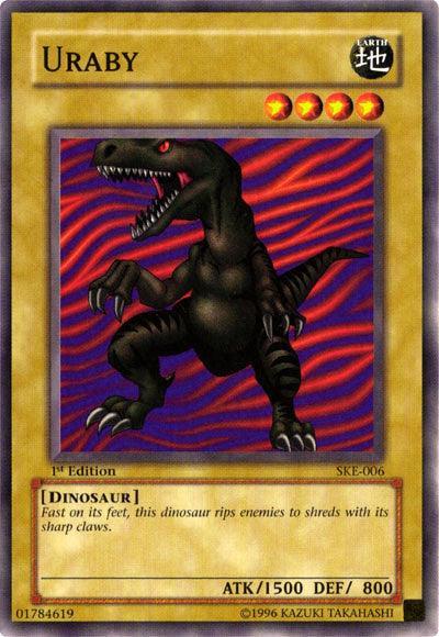 1st Edition, Common, Dinosaur, Earth, Normal Monster, Starter Deck: Kaiba Evolution, Unlimited Uraby [SKE-006] Common - Trading Card World