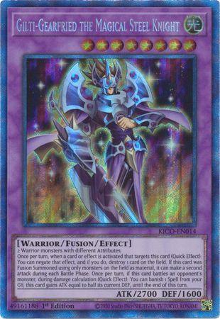 1st Edition, Collector's Rare, Fusion/Effect monster, King's Court, Light, Warrior Gilti-Gearfried the Magical Steel Knight (Collector's Rare) [KICO-EN014] Collector's Rare - Trading Card World