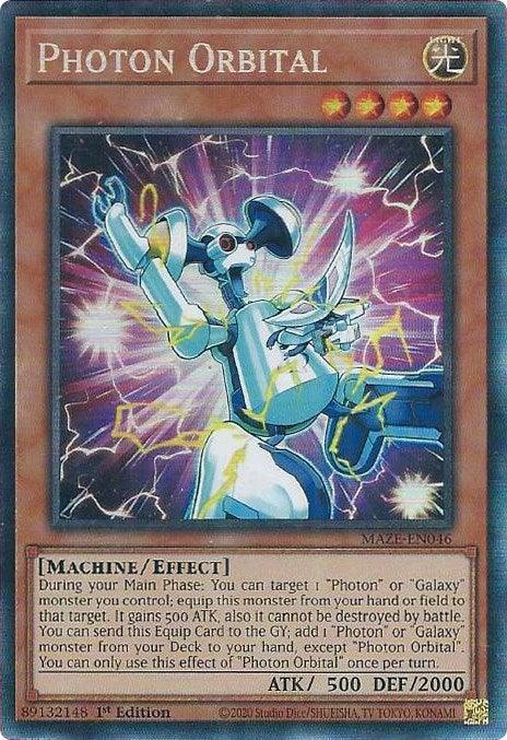 1st Edition, Collector's Rare, Effect Monster, Light, Machine, Maze of Memories Photon Orbital [MAZE-EN046] Collector's Rare - Trading Card World