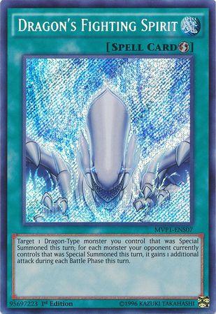 1st Edition, Quick Play Spell, Secret Rare, Spell, The Dark Side of Dimensions Movie Pack: Secret Edition Dragon's Fighting Spirit [MVP1-ENS07] Secret Rare - Trading Card World