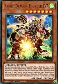 1st Edition, Blazing Vortex, Dragon, Effect Monster, Ultra Rare, Wind Armed Dragon Thunder LV7 [BLVO-EN002] Ultra Rare - Trading Card World