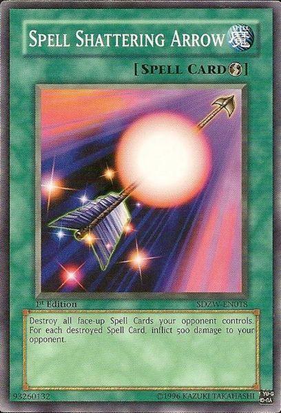 1st Edition, Common, Quick Play Spell, Spell, Structure Deck: Zombie World Spell Shattering Arrow [SDZW-EN018] Common - Trading Card World