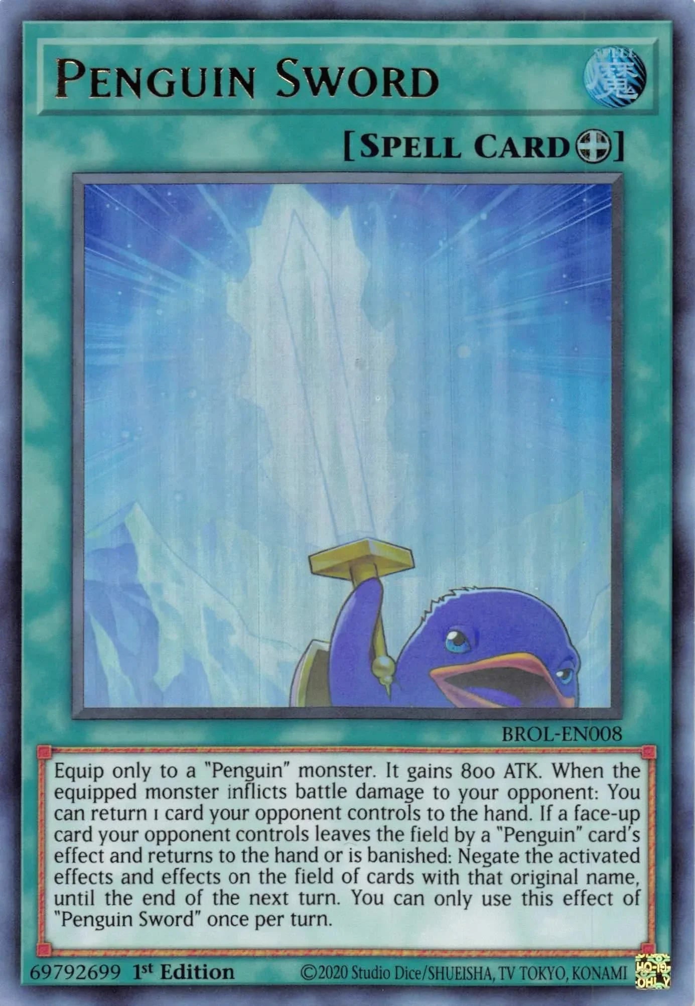 1st Edition, Brothers of Legend, Equip Spell, Spell, Ultra Rare Penguin Sword [BROL-EN008] Ultra Rare - Trading Card World