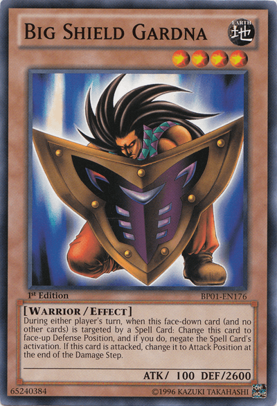 1st Edition, Battle Pack: Epic Dawn, Common, Earth, Effect Monster, Unlimited, Warrior Big Shield Gardna [BP01-EN176] Common - Trading Card World