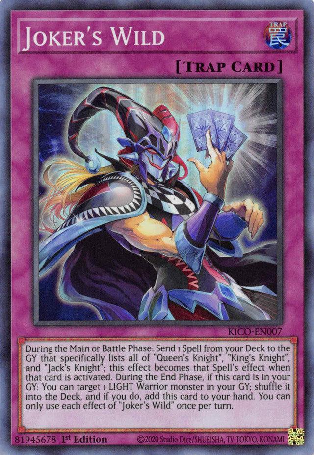 1st Edition, King's Court, Normal Trap, Spell, Super Rare Joker's Wild (Super Rare) [KICO-EN007] Super Rare - Trading Card World