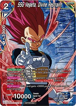 SSG Vegeta, Divine Restraint (Unison Warrior Series Boost Tournament Pack Vol. 7 - Winner) (P-376) [Tournament Promotion Cards]