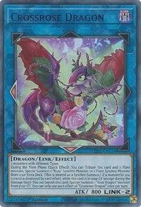 1st Edition, Dark, Dragon, Legendary Duelists: Season 2, Link/Effect Monster, Ultra Rare Crossrose Dragon (Purple) [LDS2-EN114] Ultra Rare - Trading Card World