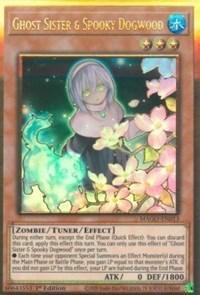 1st Edition, Gold Rare, Maximum Gold, Tuner/ Effect Monster, Water, Zombie Ghost Sister & Spooky Dogwood (Alternate Art) [MAGO-EN013] Gold Rare - Trading Card World