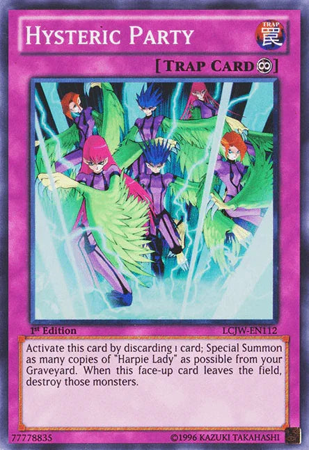 1st Edition, Continuous Trap, Legendary Collection 4: Joey's World, Super Rare, Trap Hysteric Party [LCJW-EN112] Super Rare - Trading Card World