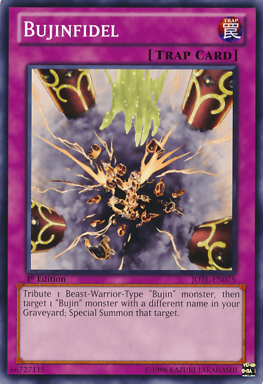 1st Edition, Common, Judgment of the Light, Normal Trap, Trap, Unlimited Bujinfidel [JOTL-EN075] Common - Trading Card World