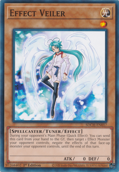 1st Edition, Common, Light, Spellcaster, Structure Deck: Spirit Charmers, Tuner/Effect Monster Effect Veiler [SDCH-EN017] Common - Trading Card World