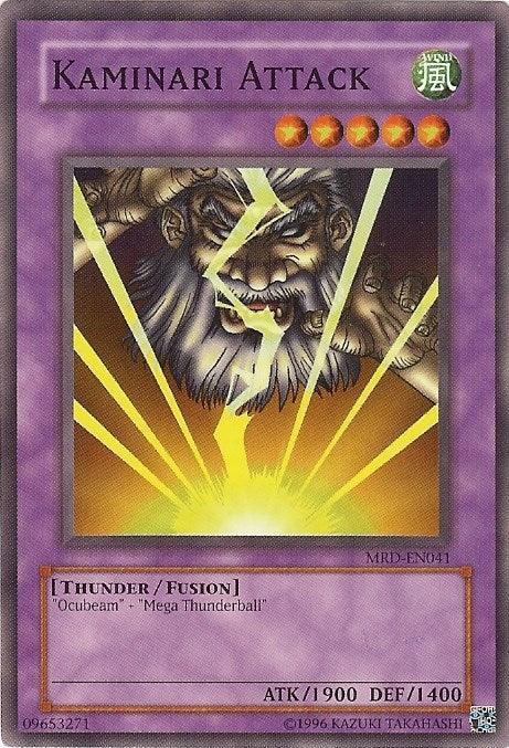 Common, Fusion Monster, Metal Raiders, Thunder, Unlimited, Wind Kaminari Attack [MRD-EN041] Common - Trading Card World