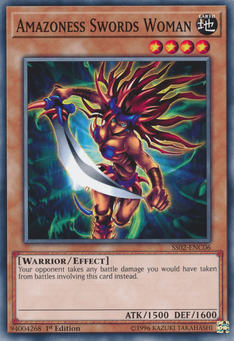 1st Edition, Common, Earth, Effect Monster, Speed Duel: Duelists of Tomorrow, Warrior Amazoness Swords Woman [SS02-ENC06] Common - Trading Card World