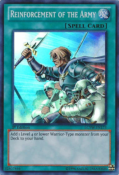 1st Edition, Legendary Collection 3: Yugi's World, Normal Spell, Spell, Super Rare, Unlimited Reinforcement of the Army [LCYW-EN173] Super Rare - Trading Card World