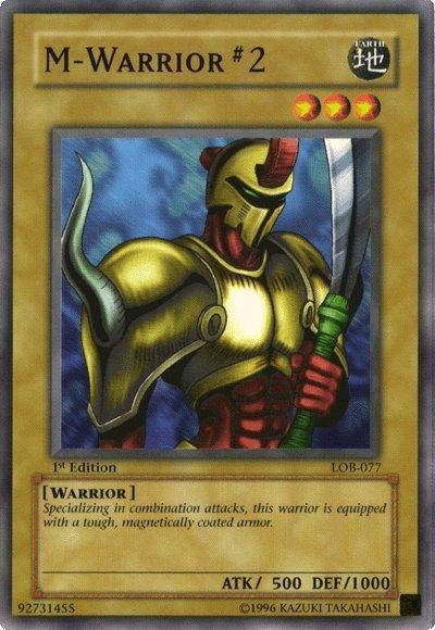 1st Edition, Common, Earth, Normal Monster, The Legend of Blue Eyes White Dragon, Unlimited, Warrior M-Warrior #2 [LOB-077] Common - Trading Card World
