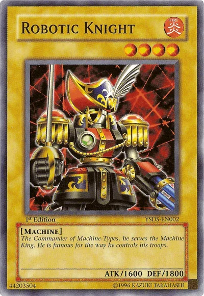 1st Edition, Common, Fire, Machine, Normal Monster, Starter Deck: Syrus Truesdale, Unlimited Robotic Knight [YSDS-EN002] Common - Trading Card World