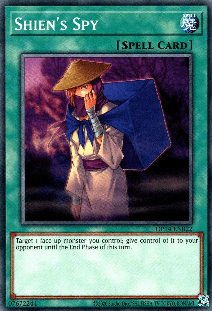 Common, Normal Spell, OTS Tournament Pack 14, Spell, Unlimited Shien's Spy [OP14-EN022] Common - Trading Card World