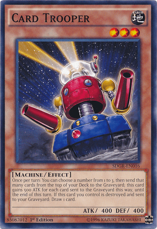 1st Edition, Common, Earth, Effect Monster, Machine, Structure Deck: Geargia Rampage Card Trooper [SDGR-EN016] Common - Trading Card World