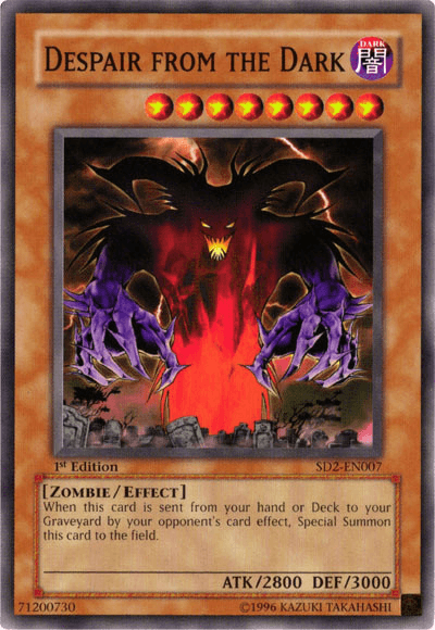 1st Edition, Common, Dark, Effect Monster, Structure Deck: Zombie Madness, Unlimited, Zombie Despair from the Dark [SD2-EN007] Common - Trading Card World