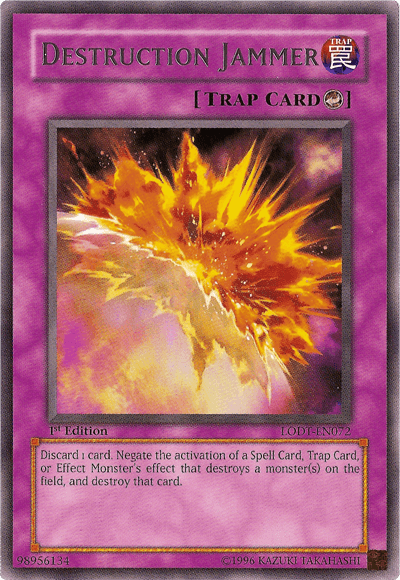 1st Edition, Counter Trap, Light of Destruction, Rare, Trap, Unlimited Destruction Jammer [LODT-EN072] Rare - Trading Card World