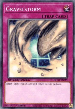 1st Edition, Common, Normal Trap, Speed Duel GX: Duel Academy Box, Trap Gravelstorm [SGX1-ENF19] Common - Trading Card World