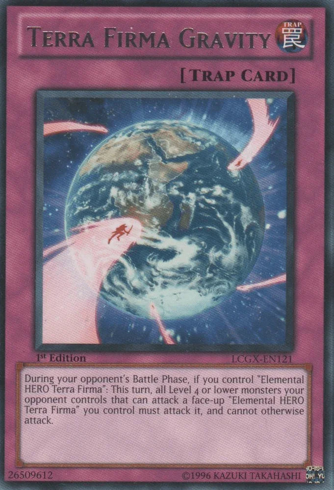 1st Edition, Legendary Collection 2, Normal Trap, Rare, Trap, Unlimited Terra Firma Gravity [LCGX-EN121] Rare - Trading Card World